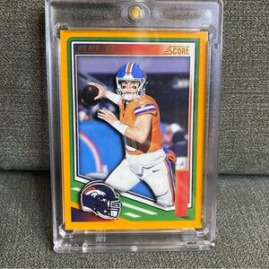 Custom 3D Floater - Bo Nix Denver Broncos card